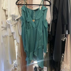 Emerald Green with Sleeves Dress